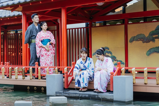 Trải nghiệm văn hóa Nhật là điểm thú vị không thể bỏ qua tại Mikazuki. Ảnh: Mikazuki Japanese Resorts & Spa.