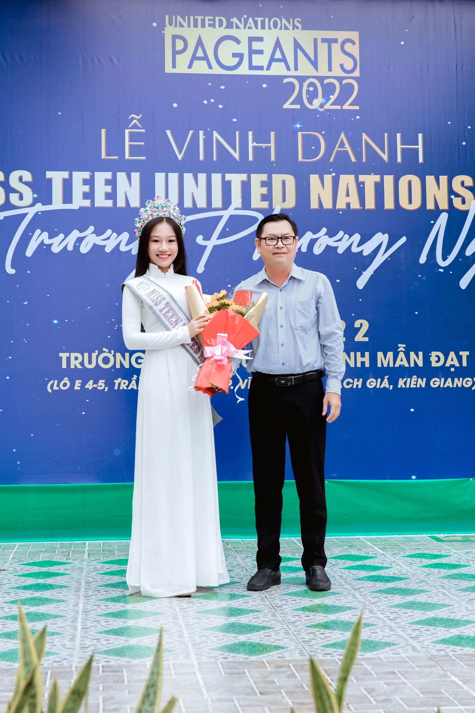 Miss Teen United Nations 2022,  Trương Phương Nga tại lễ vinh danh. Ảnh: NVCC.