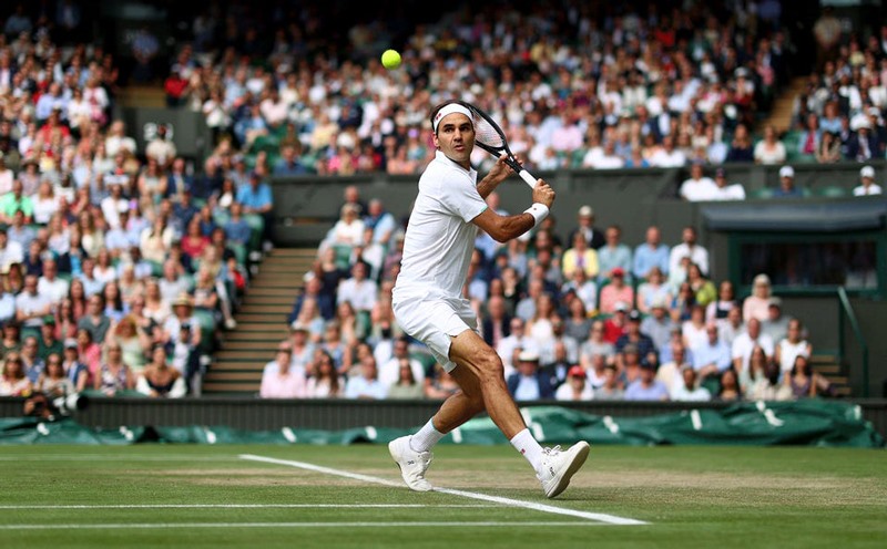 Federer có phong cách chơi lịch lãm, được nhiều người yêu thích. Ảnh: Wimbledon