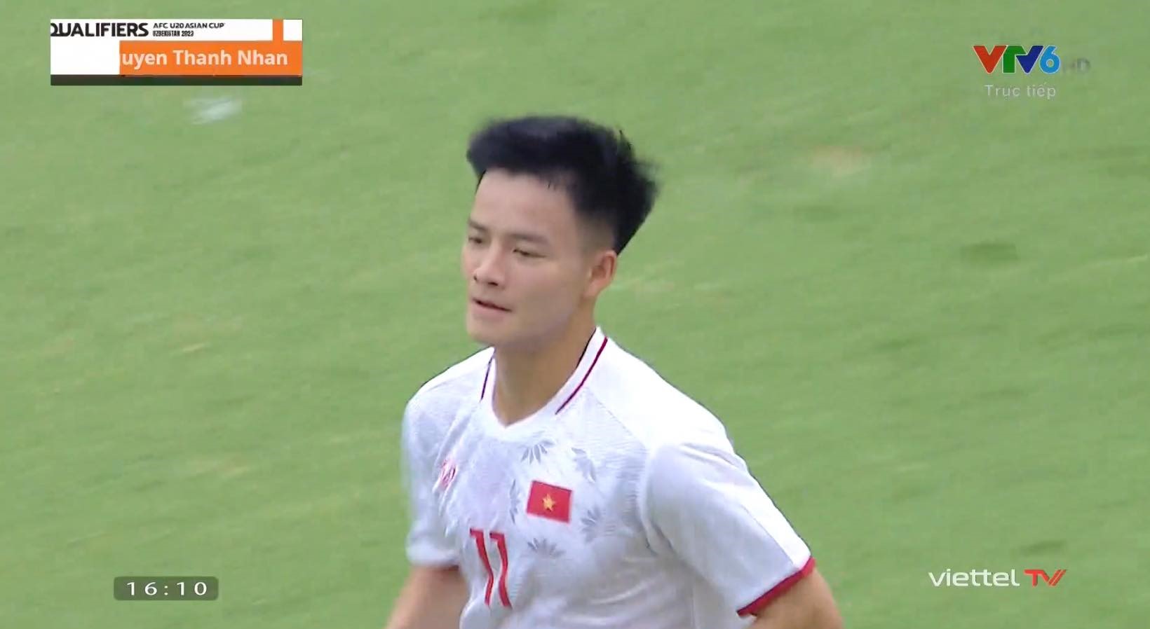 Thanh Nhan 為越南 U20 打進了第一個進球。 照片：CMH