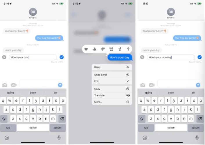 Chỉnh sửa tin nhắn trên iOS 16: Với tính năng chỉnh sửa tin nhắn trên iOS 16, bạn có thể thoa sức sáng tạo và tạo ra những câu chữ độc đáo, ấn tượng hơn. Bạn có thể dễ dàng thêm các hiệu ứng đặc biệt, màu sắc và hình ảnh đa dạng trong tin nhắn của mình.