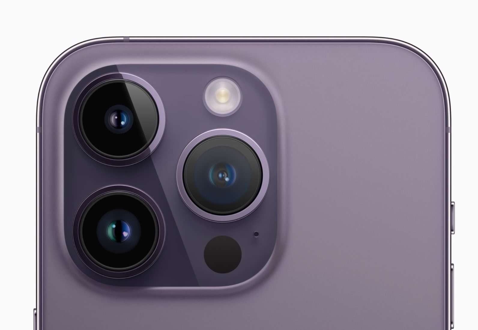 Cụm máy ảnh của iPhone 14 pro có cảm biến 48 MP. Ảnh chụp màn hình