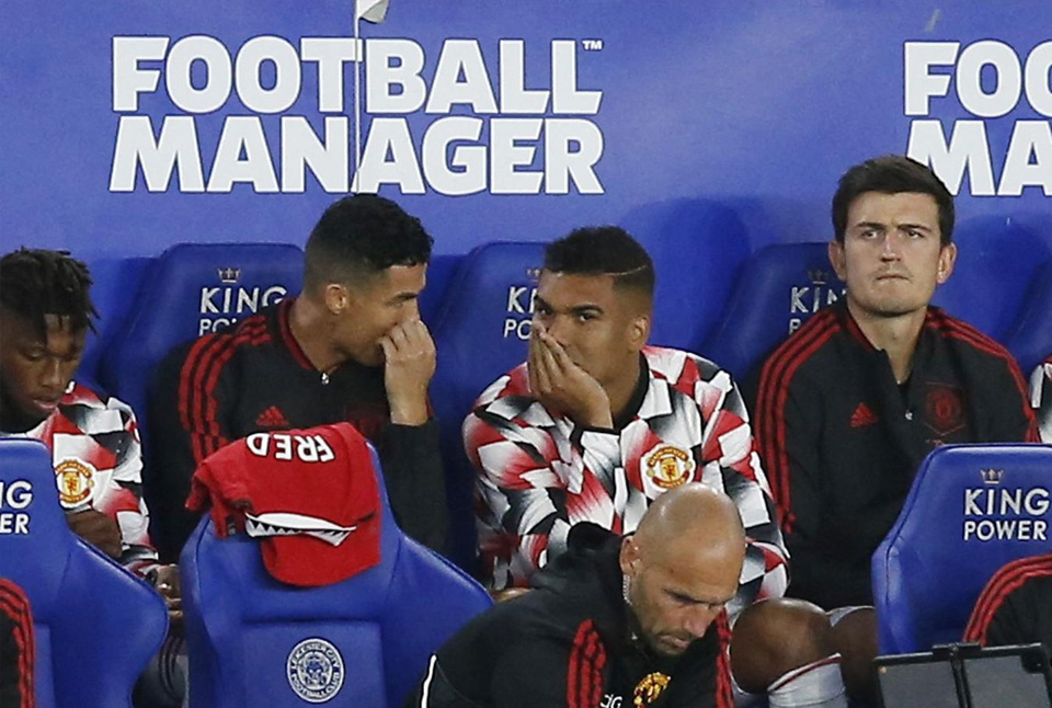 Ronaldo, Casemiro và Maguire tiếp tục ngồi dự trong trận gặp Leicester City. Ảnh: Siol
