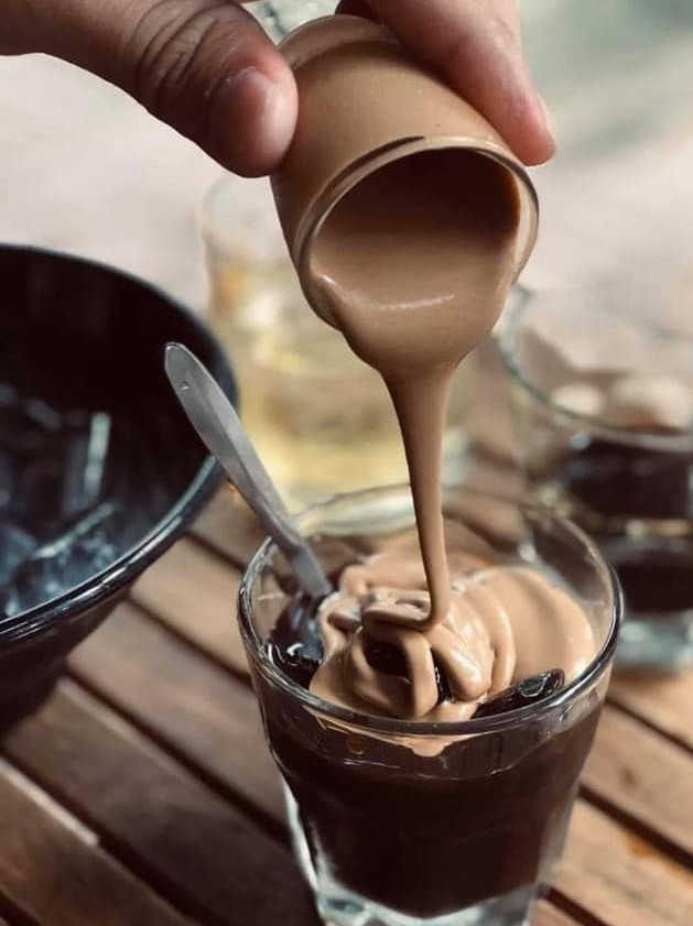 Cà phê kem độc đáo tại Buôn Ma Thuột. Ảnh: Gold Coffee 02 Bà Triệu