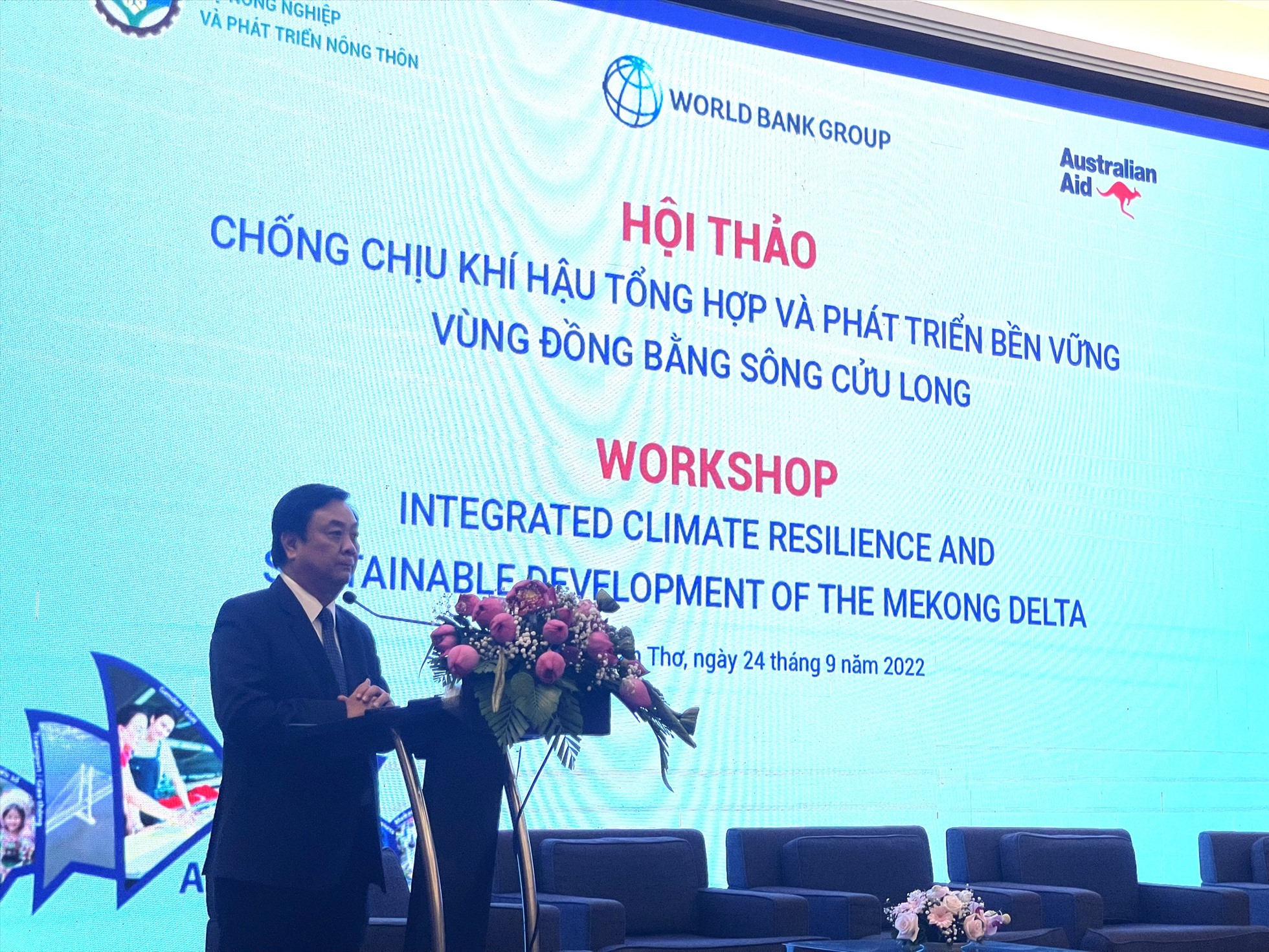 Bộ trưởng Bộ Nông nghiệp và Phát triển Nông thôn Lê Minh Hoan phát biểu tại Hội thảo. Ảnh: Mai Hương