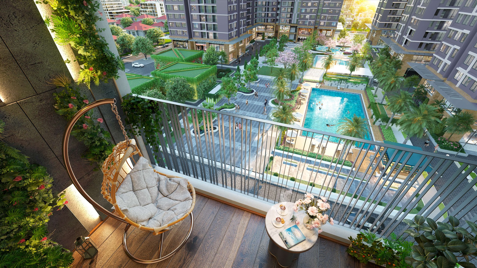 Các tiện ích tại Hanoi Melody Residences đều hướng tới tiêu chí “xanh”