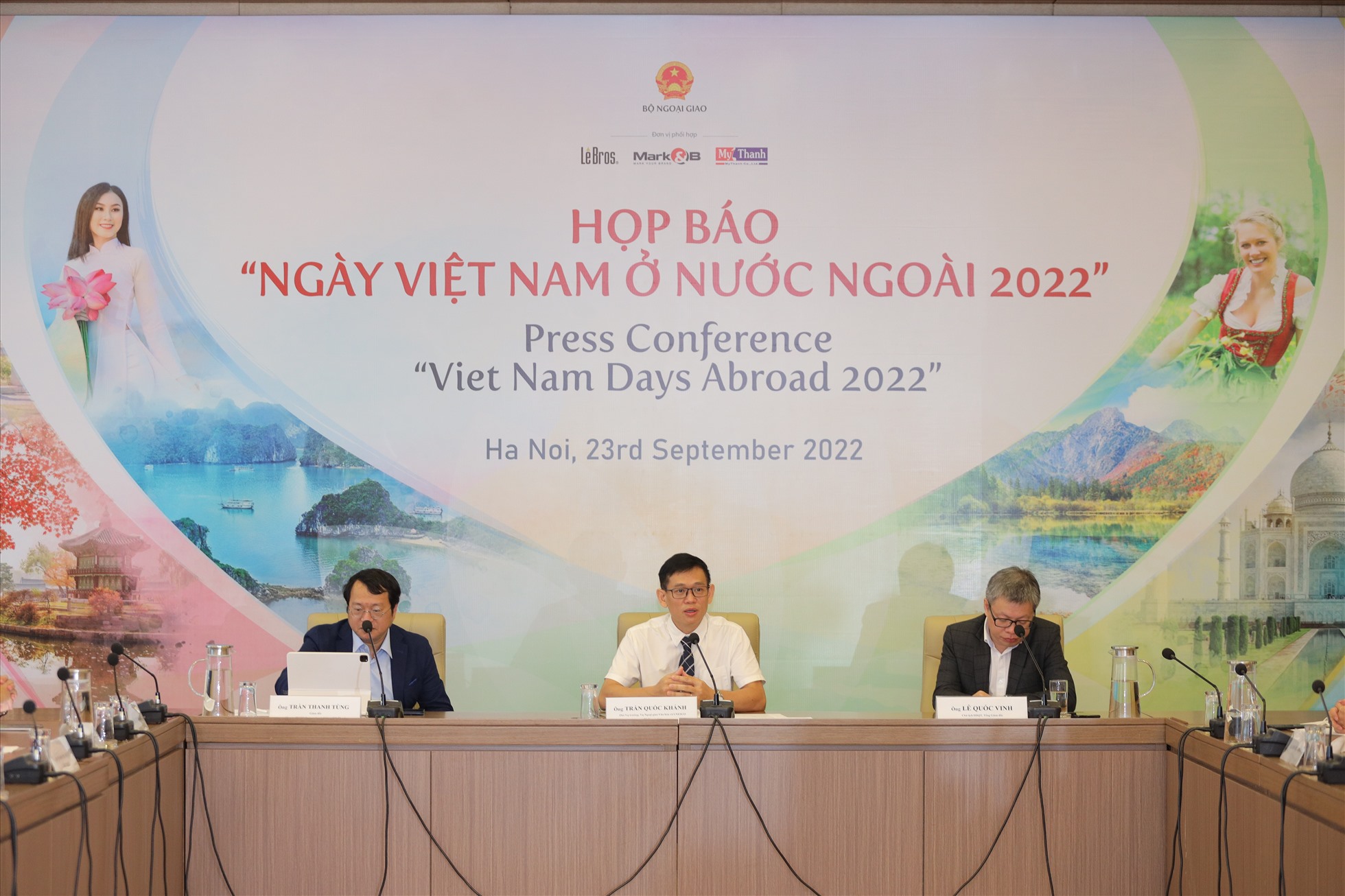 Buổi họp báo công bố “Ngày Việt Nam ở nước ngoài 2022” diễn ra vào sáng ngày 23.9 tại Hà Nội. Ảnh: BTC