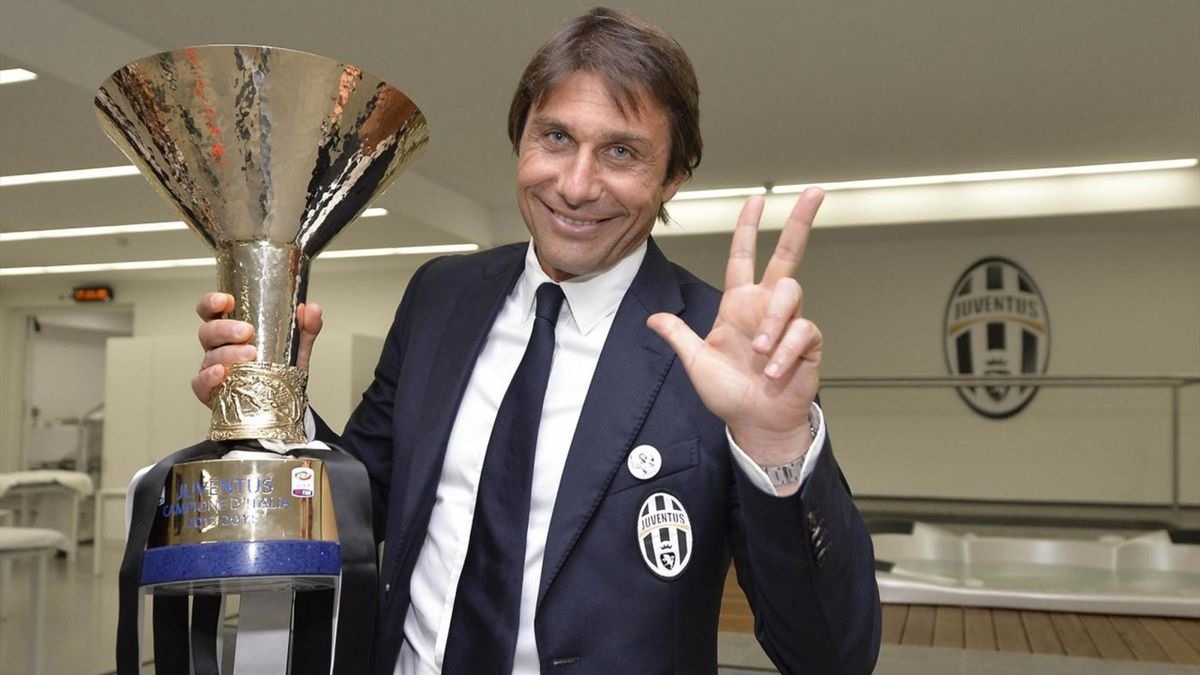 Conte là một nhà vô địch thực sự, điều mà Juventus đã đánh mất trong ba năm qua.  Ảnh: AFP