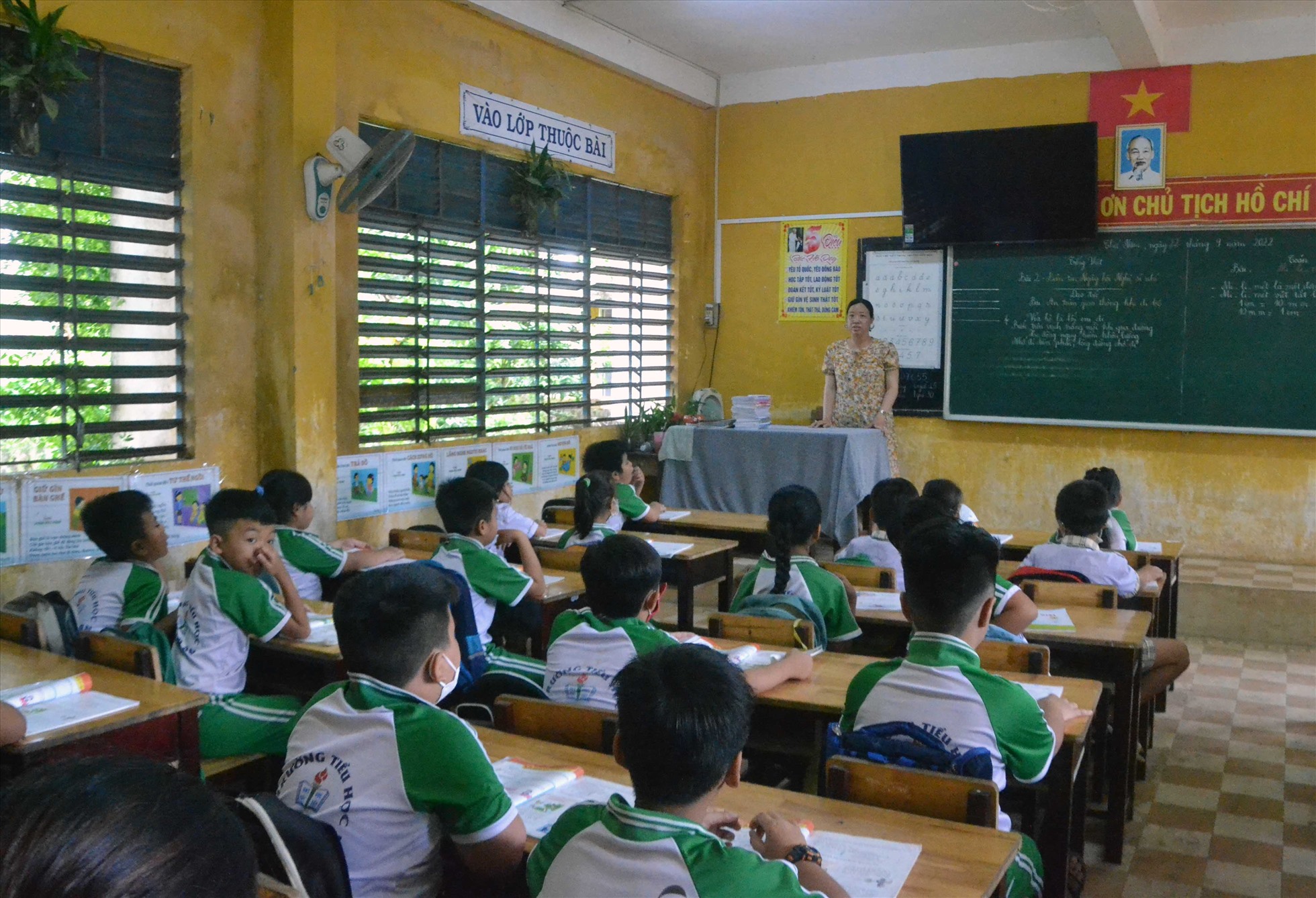 Lớp 3C, Trường Tiểu học A Khánh An, có 6 học sinh Việt kiều theo học. Ảnh: LT