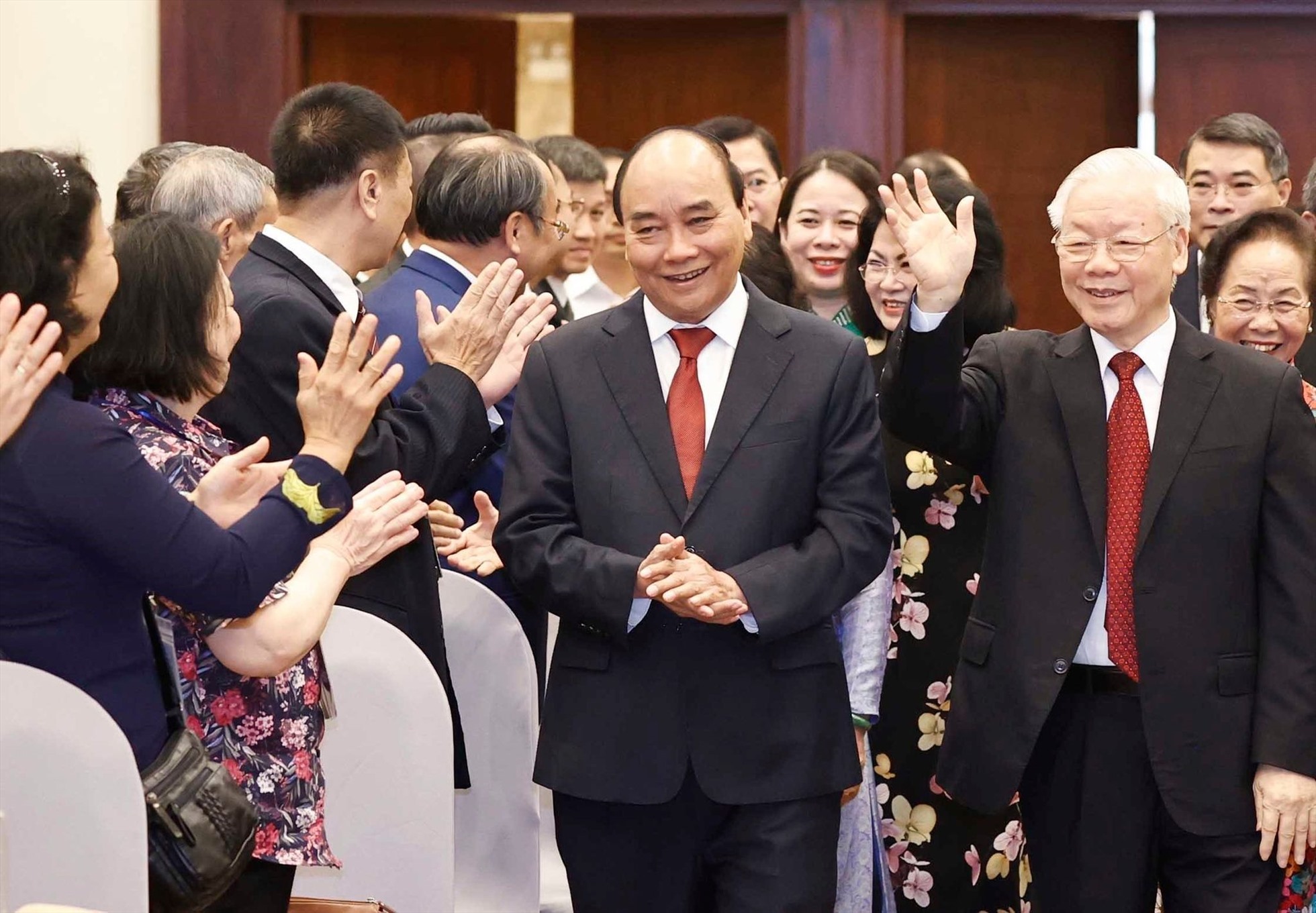 Tổng Bí thư Nguyễn Phú Trọng dự lễ kỷ niệm 30 năm ngày tái lập Văn phòng Chủ tịch nước và đón nhận Huân chương Lao động hạng Nhất.