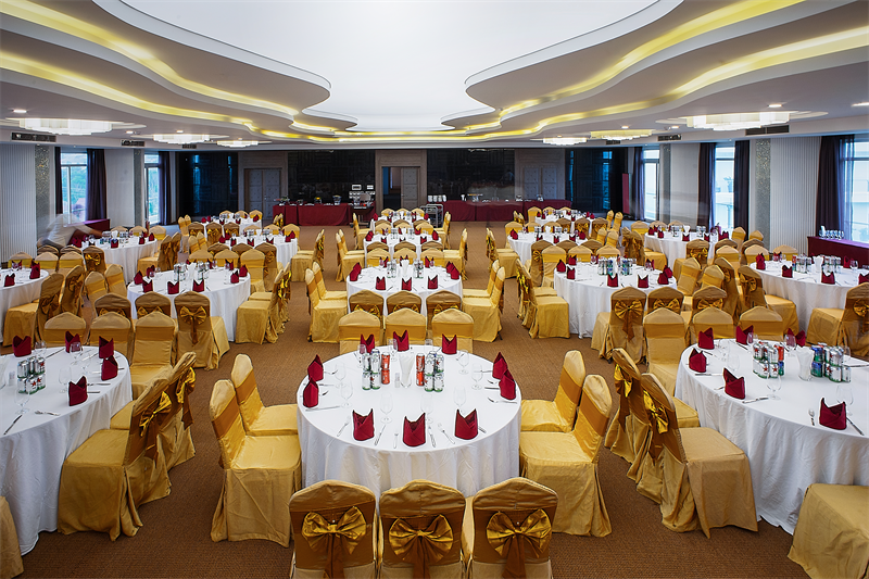 Phòng tiệc rộng lớn, sang trọng. Ảnh: Mường Thanh Hospitality.