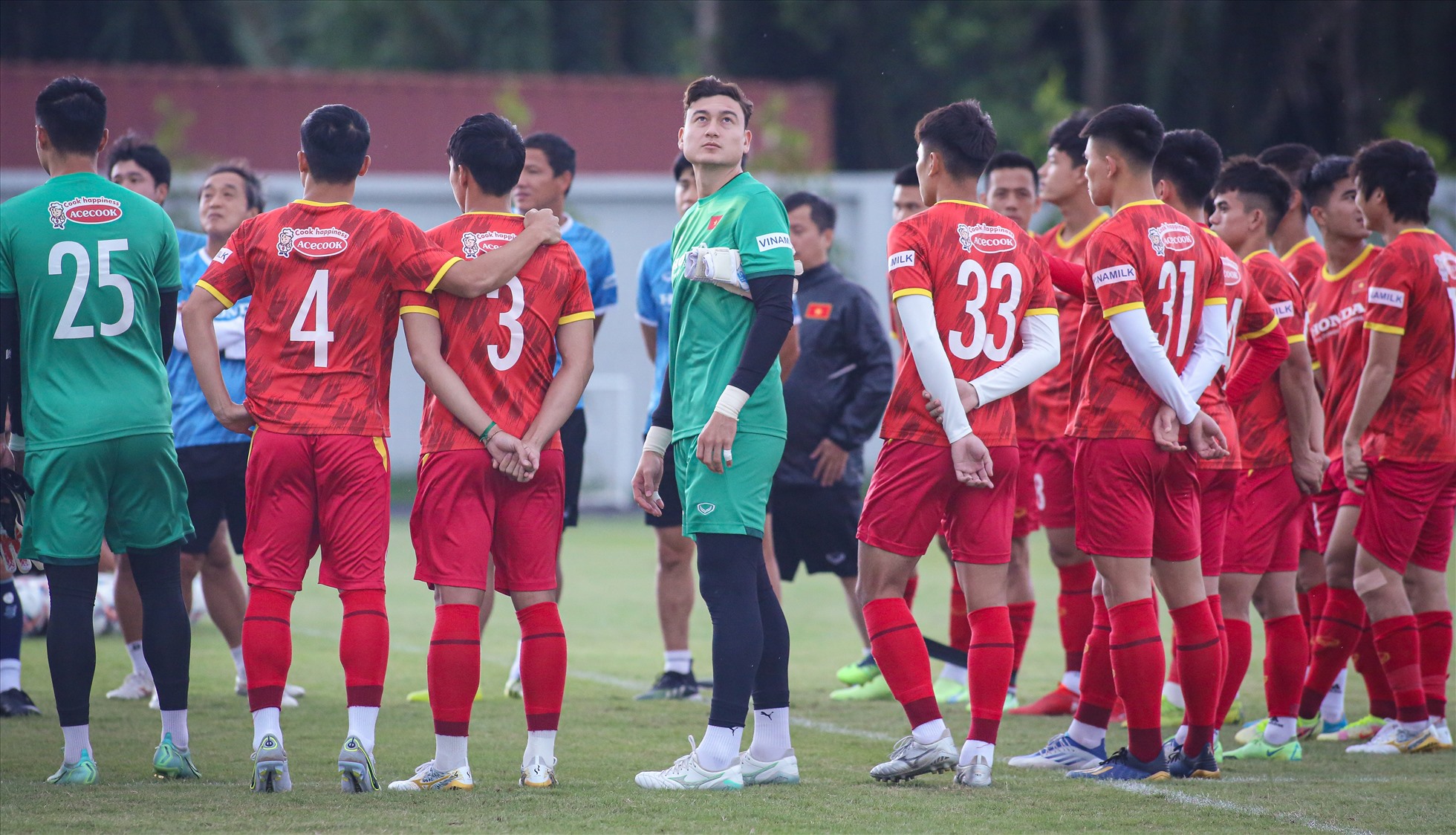 Chiều 26.7, đội tuyển Việt Nam có buổi tập cuối cùng trước khi đối đầu Ấn Độ ở giải giao hữu quốc tế - Hưng Thịnh 2022.