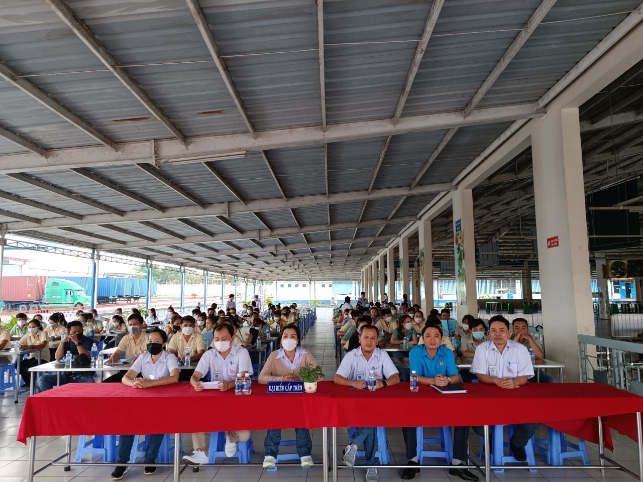 Công ty TNHH giày Dona Standard Việt Nam tổ chức Hội nghị đại biểu người lao động năm 2022. Ảnh: L.T.D