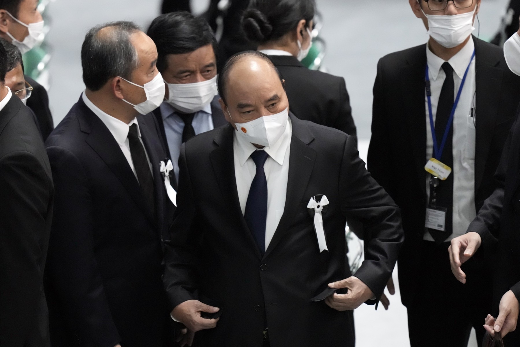 Chủ tịch nước Nguyễn Xuân Phúc dự lễ quốc tang cố Thủ tướng Nhật Bản Abe Shinzo. Ảnh: AFP