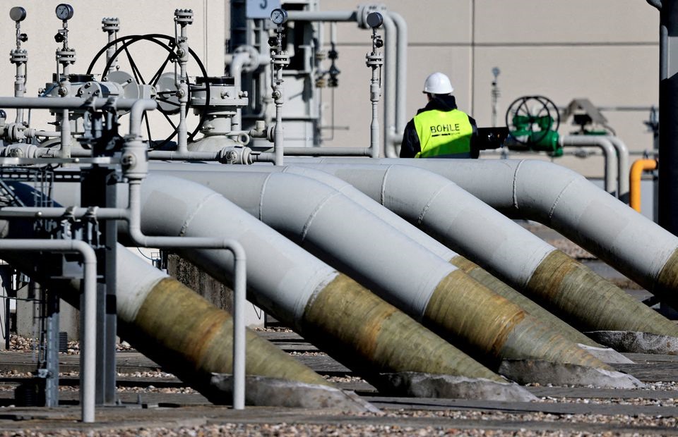 Đường ống dẫn khí đốt “Nord Stream 1” ở Lubmin, Đức. Ảnh chụp màn hình