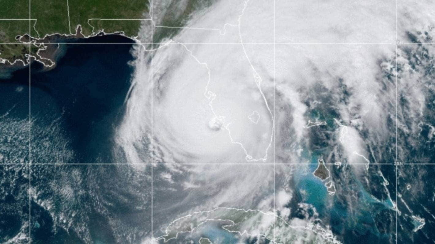 Bão Ian là một trong những cơn bão mạnh nhất đổ bộ vào Florida, Mỹ trong lịch sử. Ảnh: NOOA