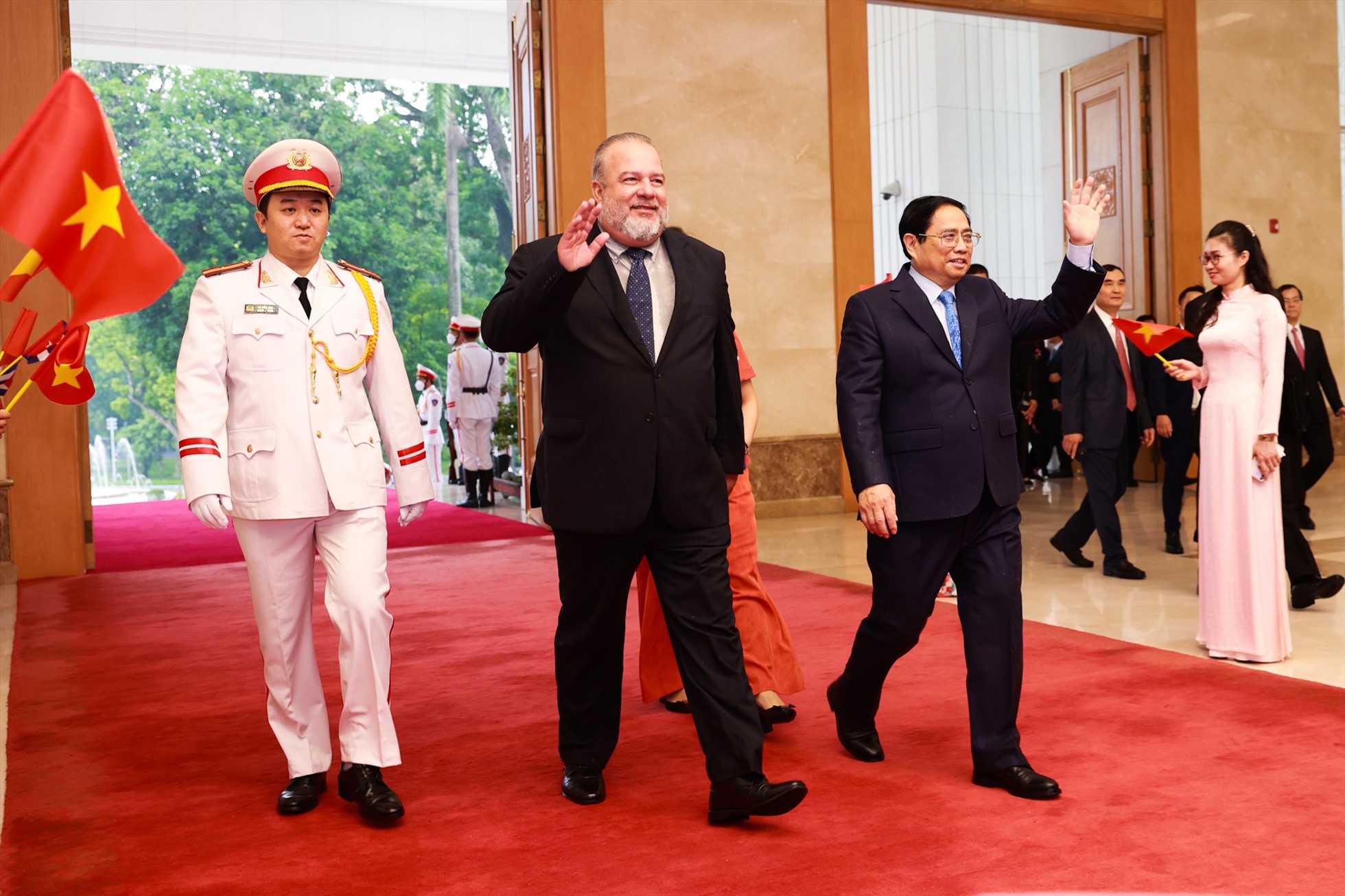 Chuyến thăm nhằm triển khai các nội dung thỏa thuận đạt được giữa lãnh đạo cấp cao hai nước, tiếp nối và phát triển quan hệ đặc biệt Việt Nam-Cuba. Ảnh: Hải Nguyễn