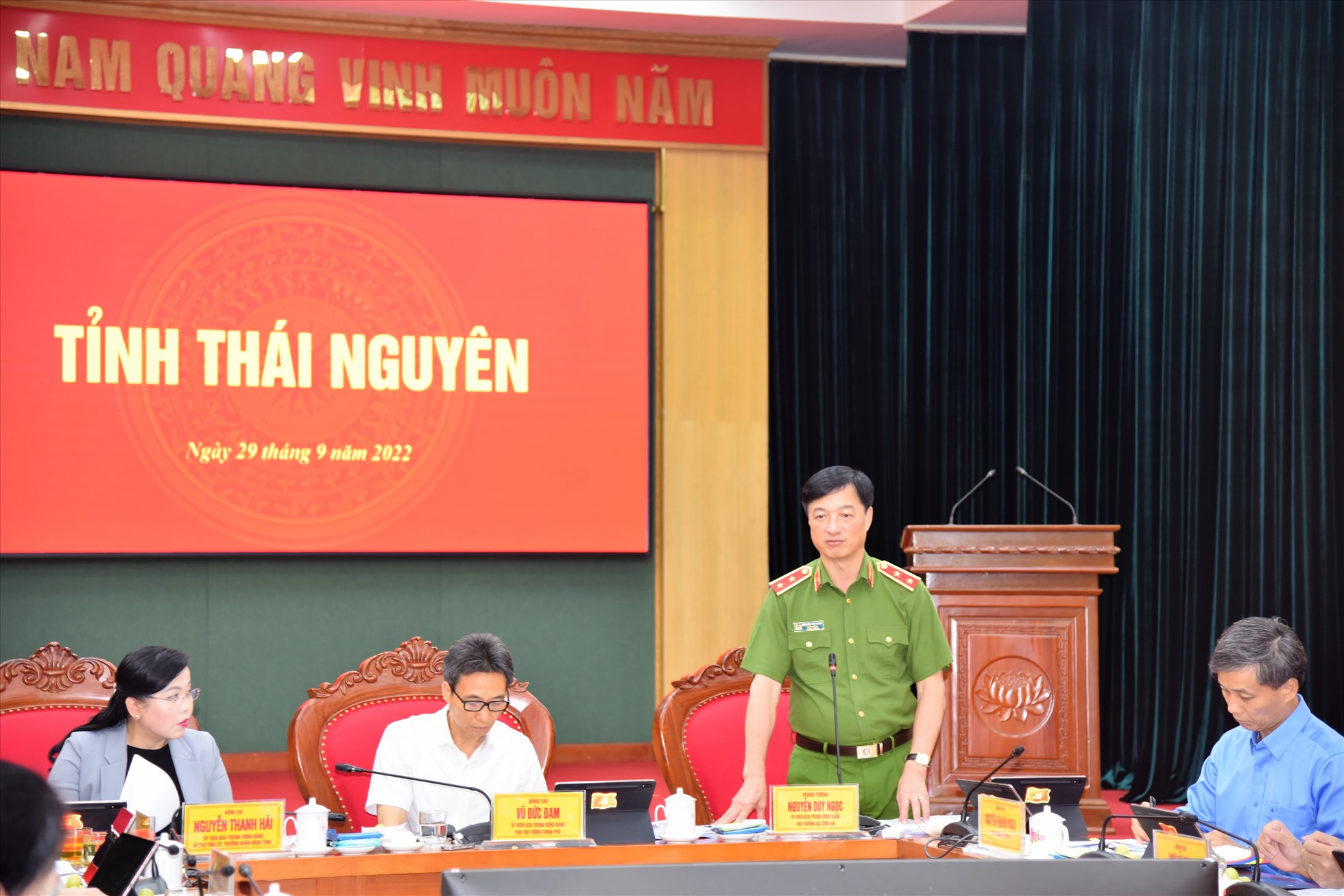 Thứ trưởng Nguyễn Duy Ngọc phát biểu tại Hội nghị. Ảnh: Đ.X
