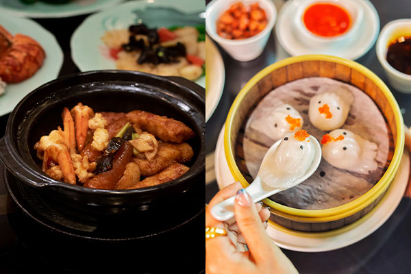 Món ăn mang đặc trưng của ẩm thực Trung Hoa được phục vụ tại nhà hàng Ảnh: Renaissance Riverside Hotel Saigon