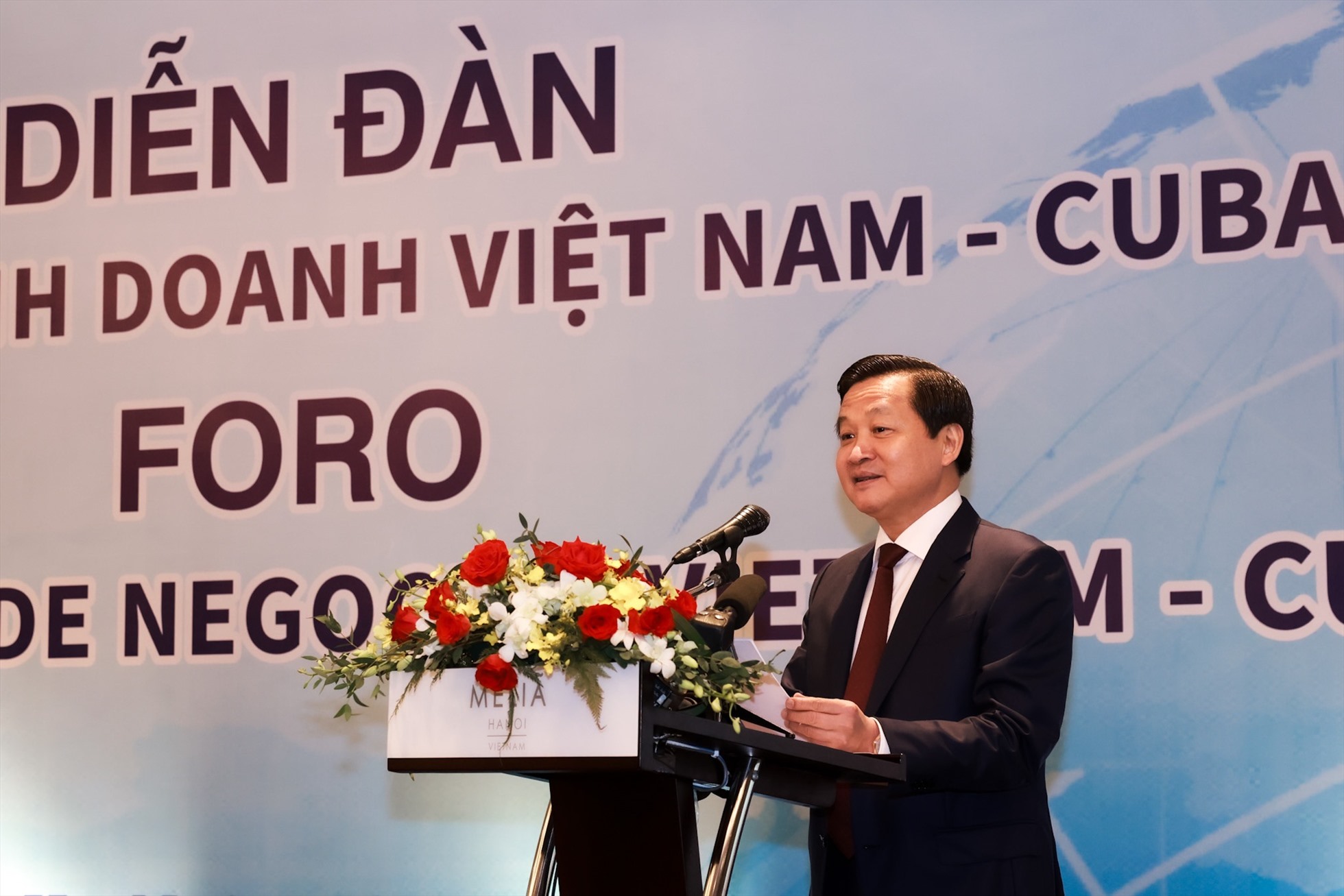 Tham dự Diễn đàn có Phó Thủ tướng Lê Minh Khái. Ảnh: Hải Nguyễn