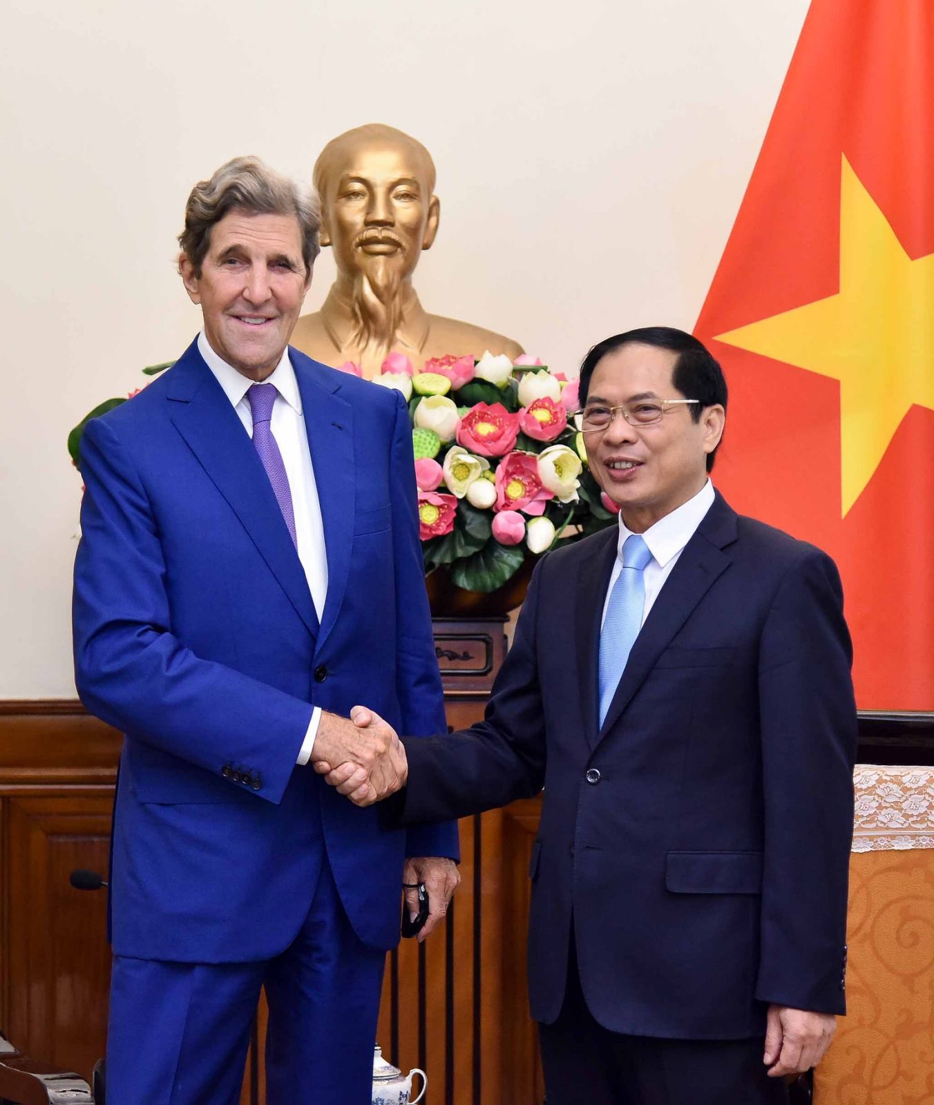 Ông Kerry bày tỏ tình cảm đặc biệt và những kỷ niệm sâu sắc với đất nước và con người Việt Nam. Ảnh: Bộ Ngoại giao