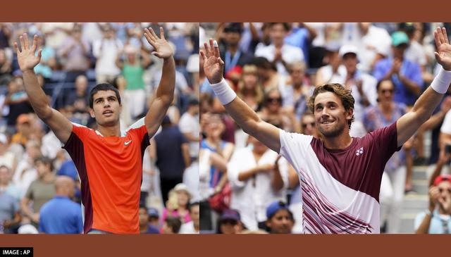Carlos Alcaraz và Casper Ruud là 2 tay vợt còn lại có cơ hội giành vị trí số 1 thế giới sau giải Mỹ mở rộng. Ảnh: Worldtimes