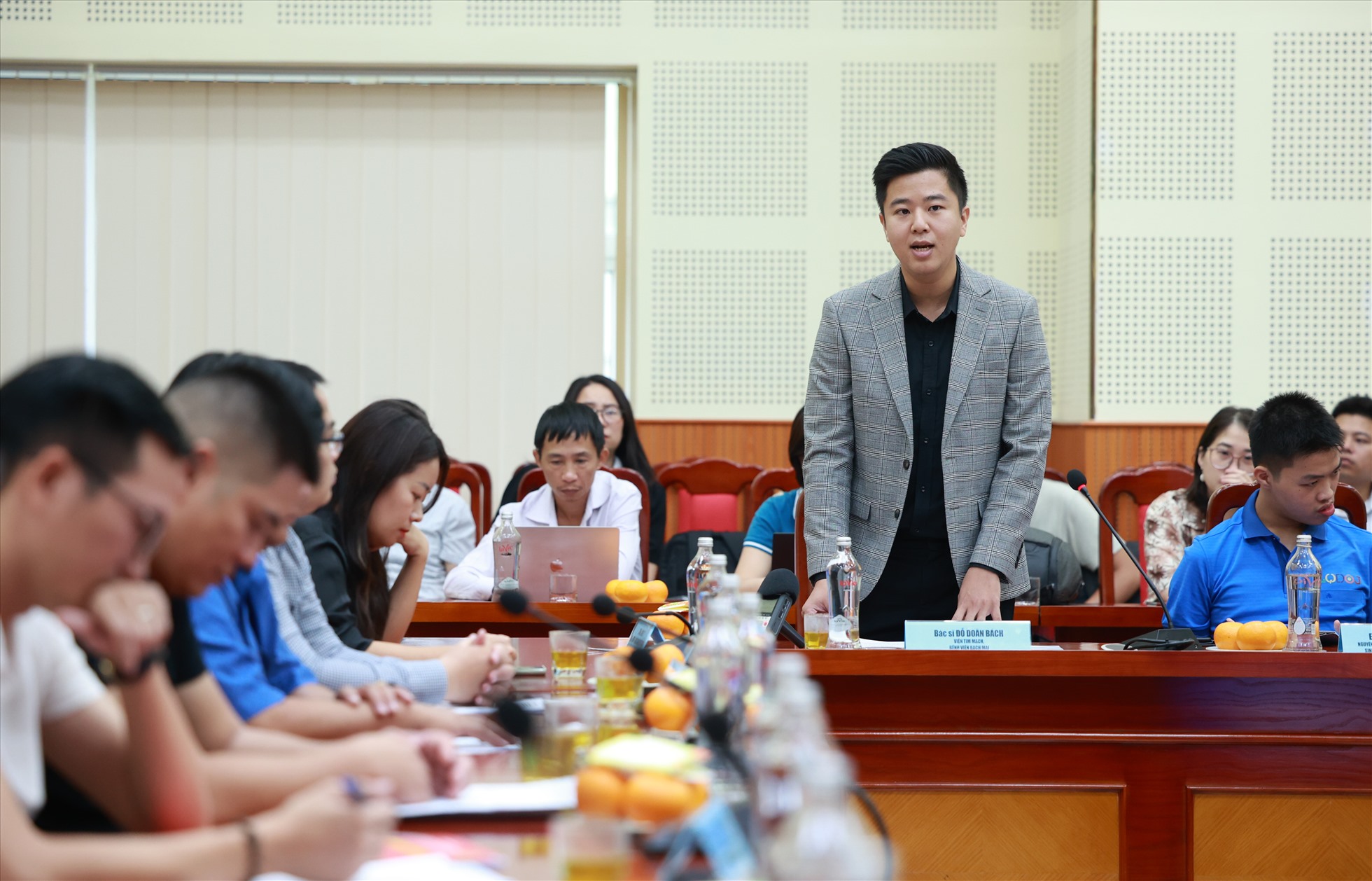 Thạc sĩ Đỗ Doãn Bách chia sẻ tại chương trình họp báo. Ảnh: Hải Nguyễn