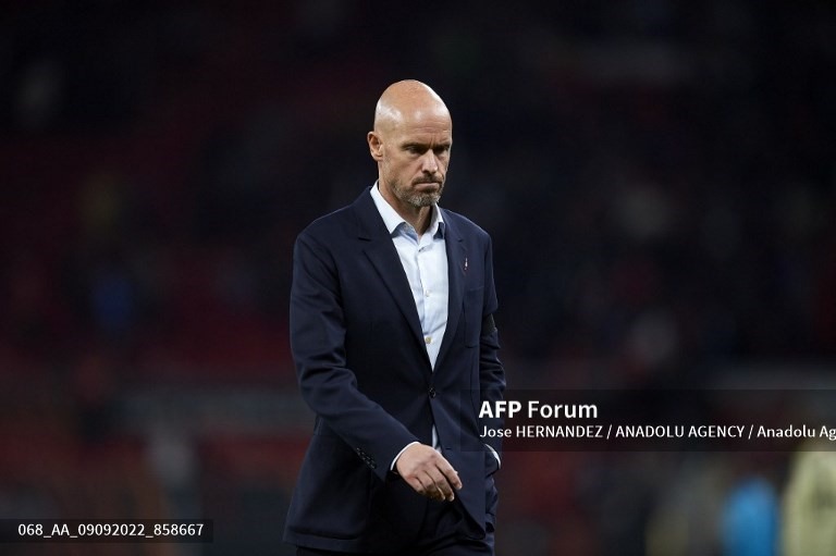 Ten Hag không hài lòng với các học trò.  Ảnh: AFP