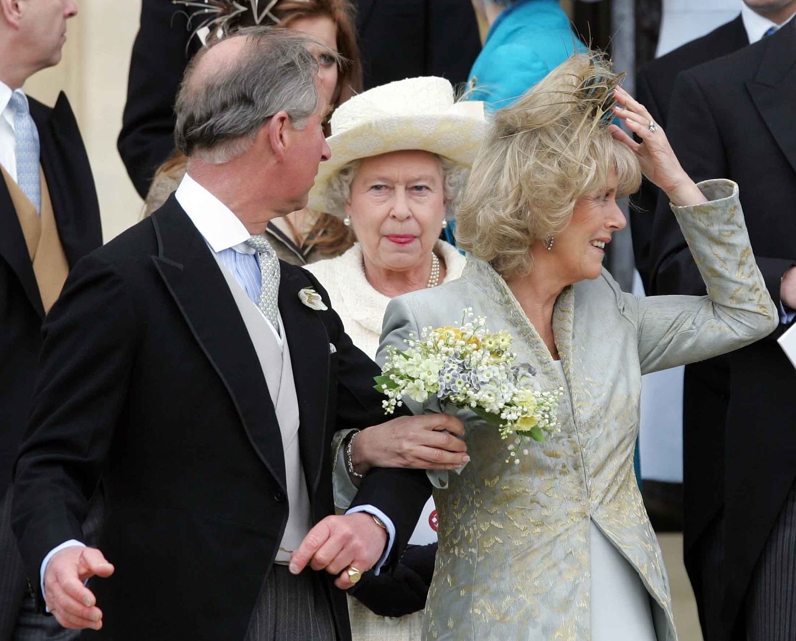 Đám cưới của Thái tử Charles và Camilla, Nữ công tước xứ Cornwall, vào tháng 4 năm 2005. Ảnh: AP