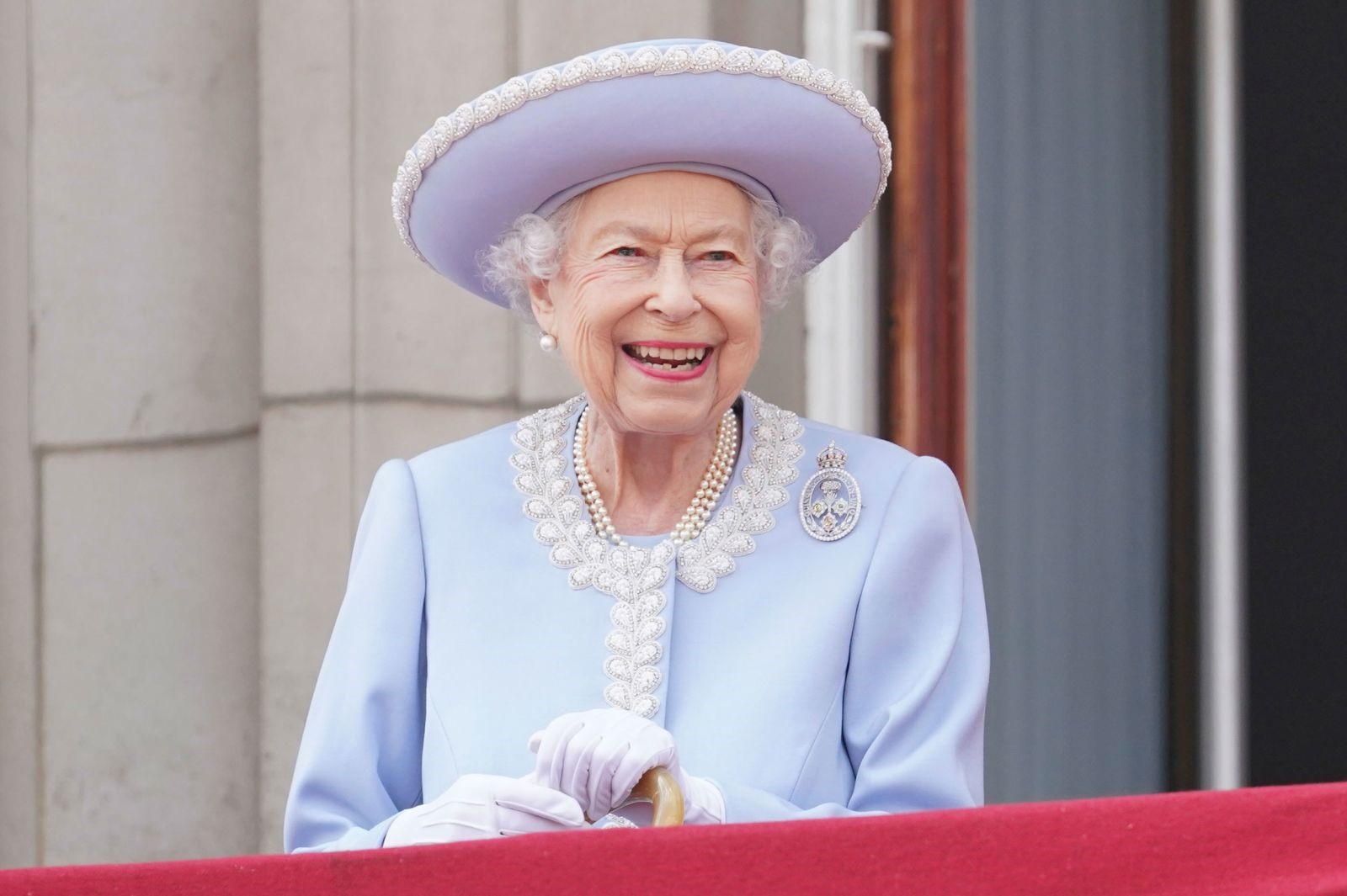 Nữ hoàng trong Đại lễ Bạch kim tháng 6 năm 2022 kỷ niệm 70 năm trị vì. Ảnh: Getty