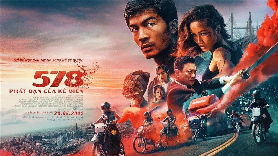 Bộ phim “578: Phát đạn của kẻ điên” quy tụ dàn ngôi sao đình đám của Việt Nam. Ảnh: BTC