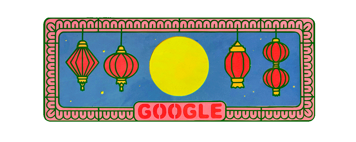 Google Doodle mừng Tết Trung thu năm 2022. Ảnh: Google