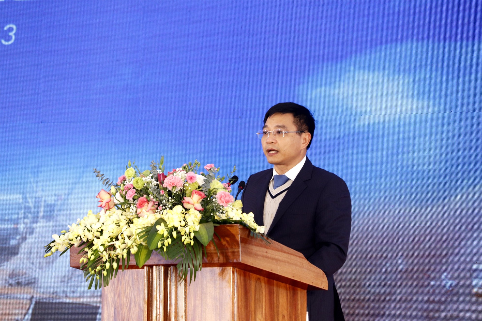 Ông Nguyễn Văn Thắng - Bộ trưởng Bộ GTVT phát biểu tại buổi lễ. Ảnh: Đ.T