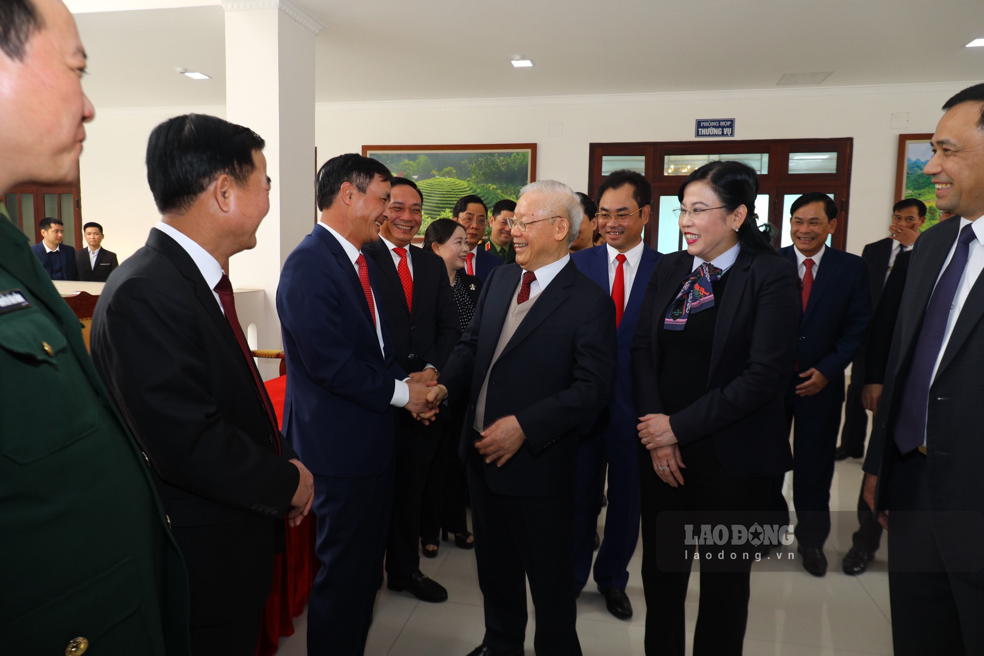 Tổng Bí thư Nguyễn Phú Trọng có buổi làm việc với Ban thường vụ Tỉnh uỷ Thái Nguyên sáng ngày 10.1