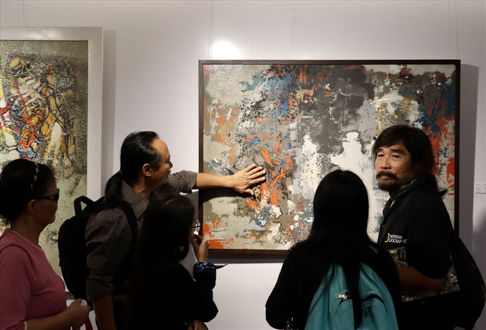 Các hoạt động triển lãm tại Bảo tàng Mỹ thuật Đà Nẵng. Ảnh: Nguyễn Linh