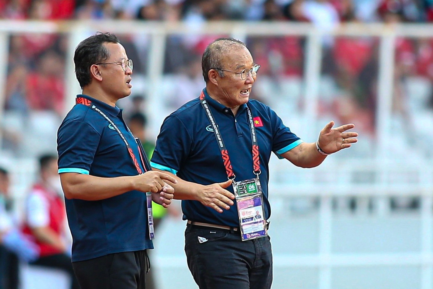 Huấn luyện viên Park Hang-seo cùng tuyển Việt Nam sẽ gặp đối thủ xứng tầm tại chung kết AFF Cup 2022. Ảnh: Minh Dân
