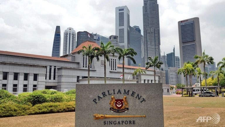 Trụ sở Quốc hội Singapore. Ảnh: AFP