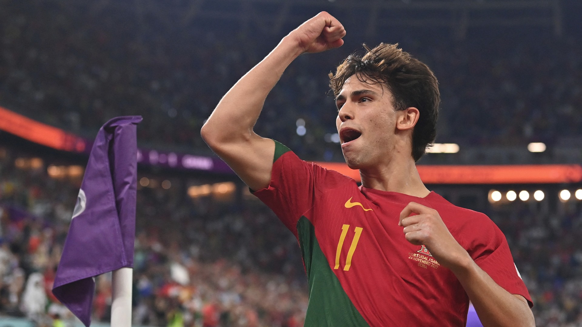 Felix có màn trình diễn ấn tượng tại World Cup 2022 trong màu áo tuyển Bồ Đào Nha.  Ảnh: AFP