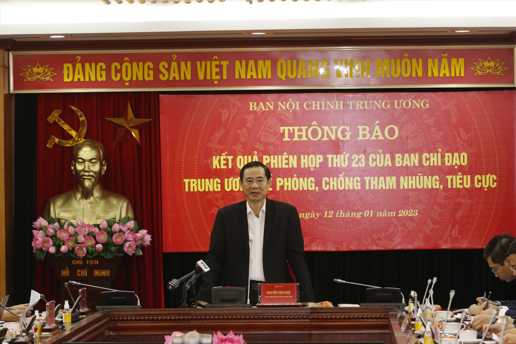 Ông Nguyễn Thái Học - Phó Trưởng Ban Nội chính Trung ương. Ảnh: T.Vương