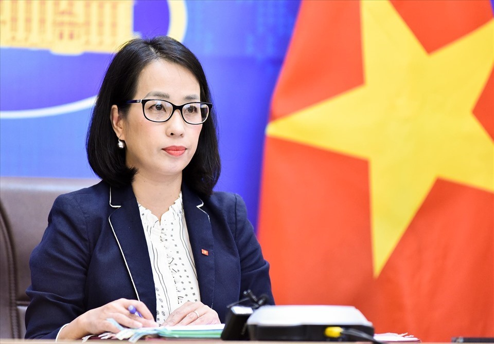 Bà Phạm Thu Hằng - Phó phát ngôn Bộ Ngoại giao. Ảnh: Nhật Hạ