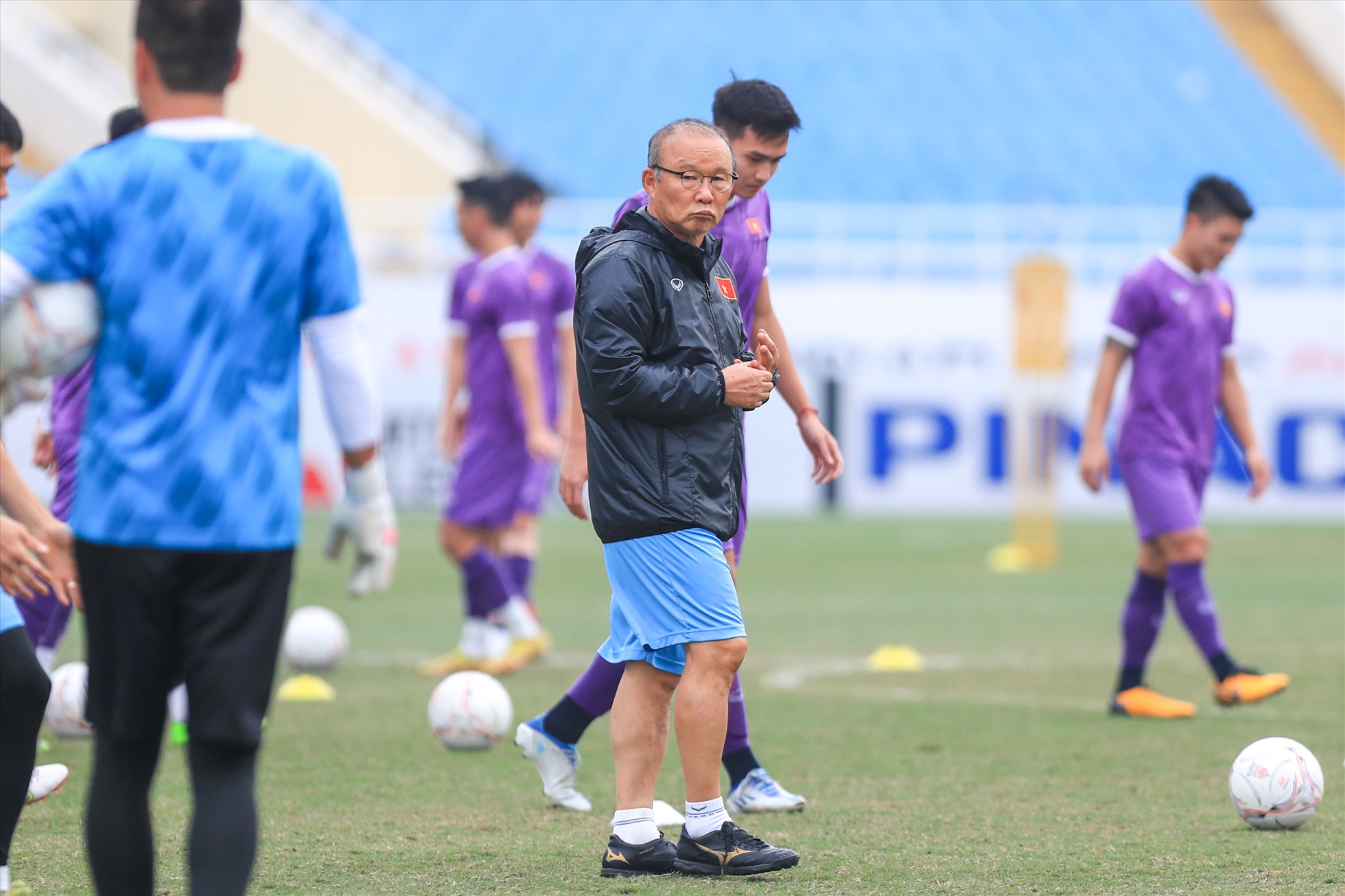 Chiều nay (12.1), đội tuyển Việt Nam đã có buổi tập cuối cùng trước trận chung kết lượt đi gặp Thái Lan trên sân Mỹ Đình.