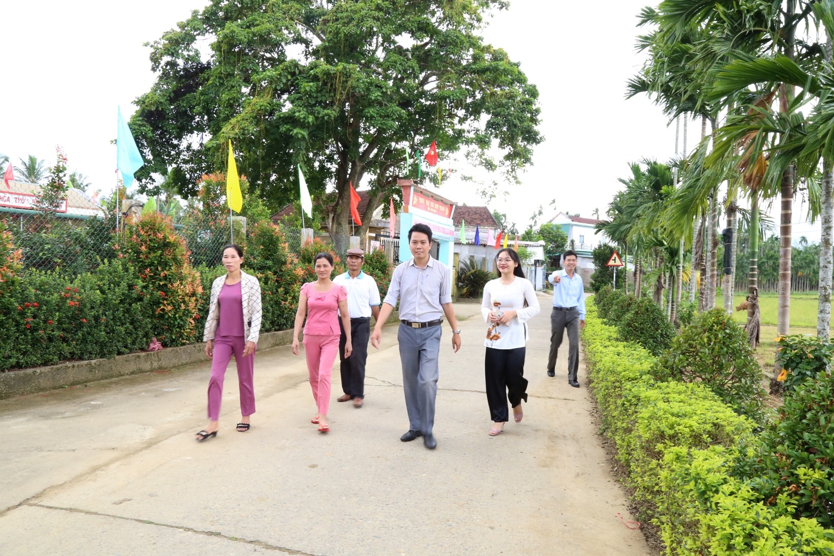Làng du lịch cộng đồng ở Bình Thành. Ảnh: Ngọc Viên