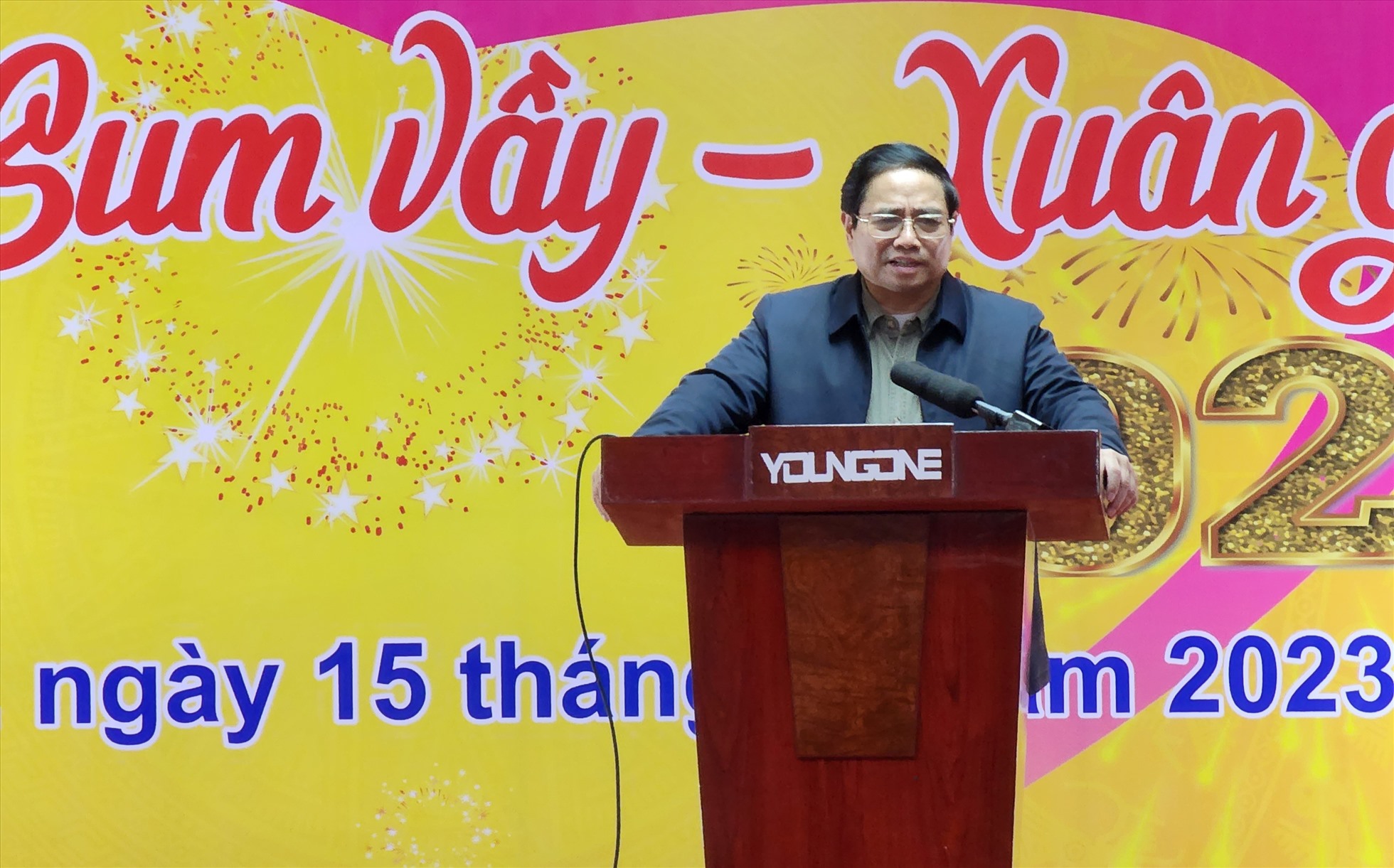 Thủ tướng Phạm Minh Chính phát biểu tại chương trình. Ảnh: Trung Du