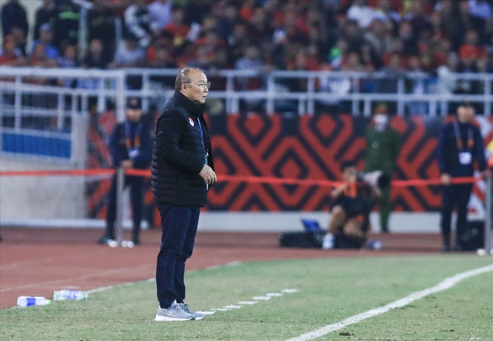 Huấn luyện viên Park Hang-seo lạc quan trước trận đấu cuối cùng. Ảnh: Minh Dân