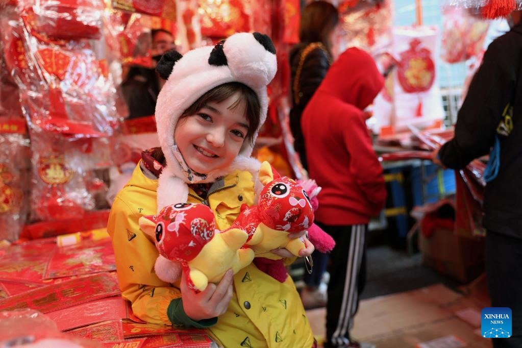 Dù tình trạng lạm phát cũng như nguy cơ suy thoái đang bao trùm thế giới, nhiều người dân vẫn hi vọng về năm âm lịch mới với những điều tốt đẹp. Ảnh: Liu Yilin/Xinhua