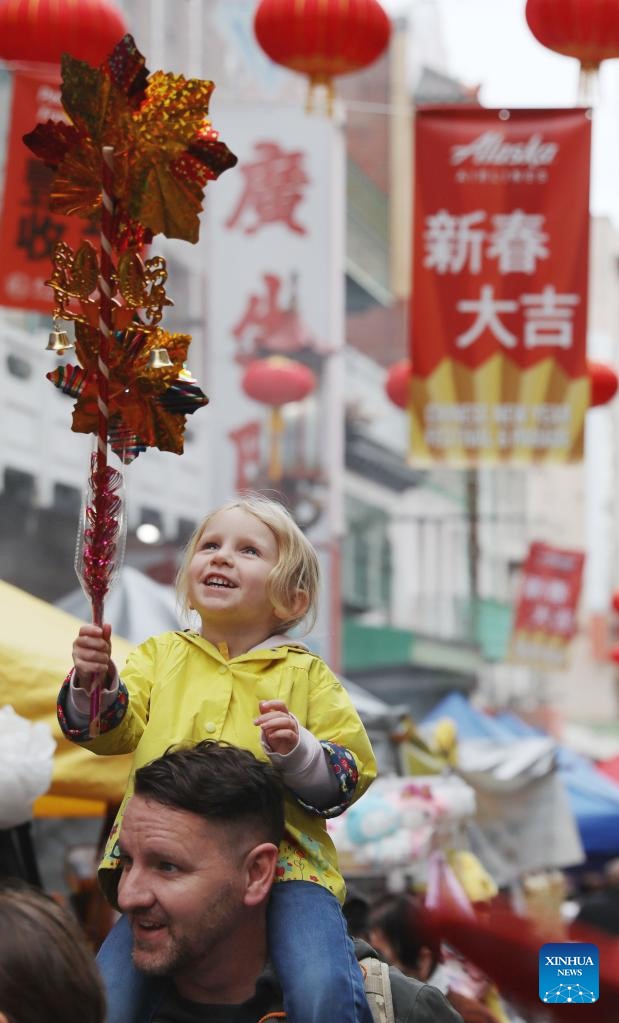 Chợ Tết cũng là nơi quảng bá văn hóa Á Đông đến bạn bè thế giới. Ảnh: Liu Yilin/Xinhua