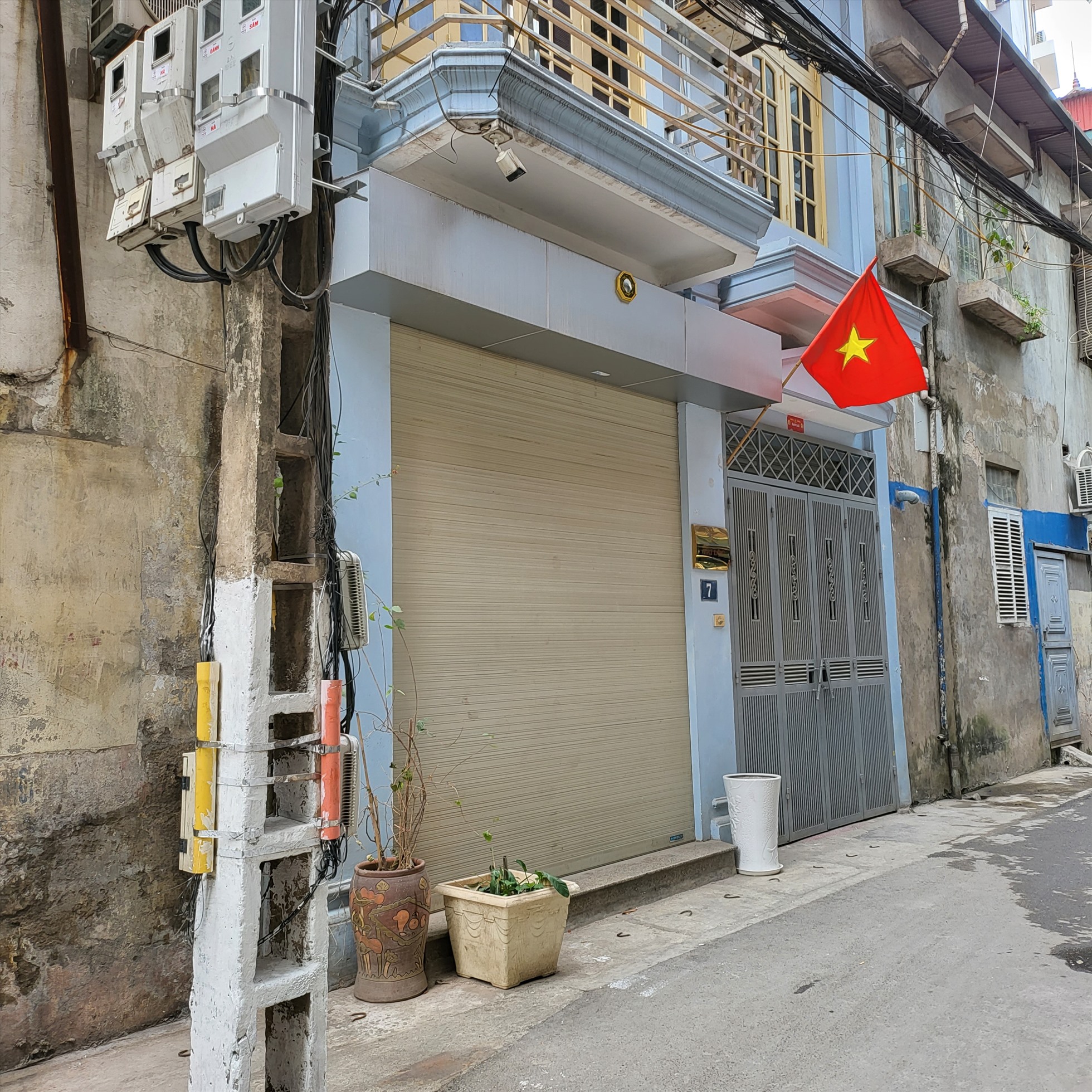 Trụ sở theo đăng ký của công ty Tài Lộc tại số 7, ngõ 128 Hoàng Văn Thái, Hà Nội. Ảnh chụp sáng 18.1.2023. Ảnh M.B