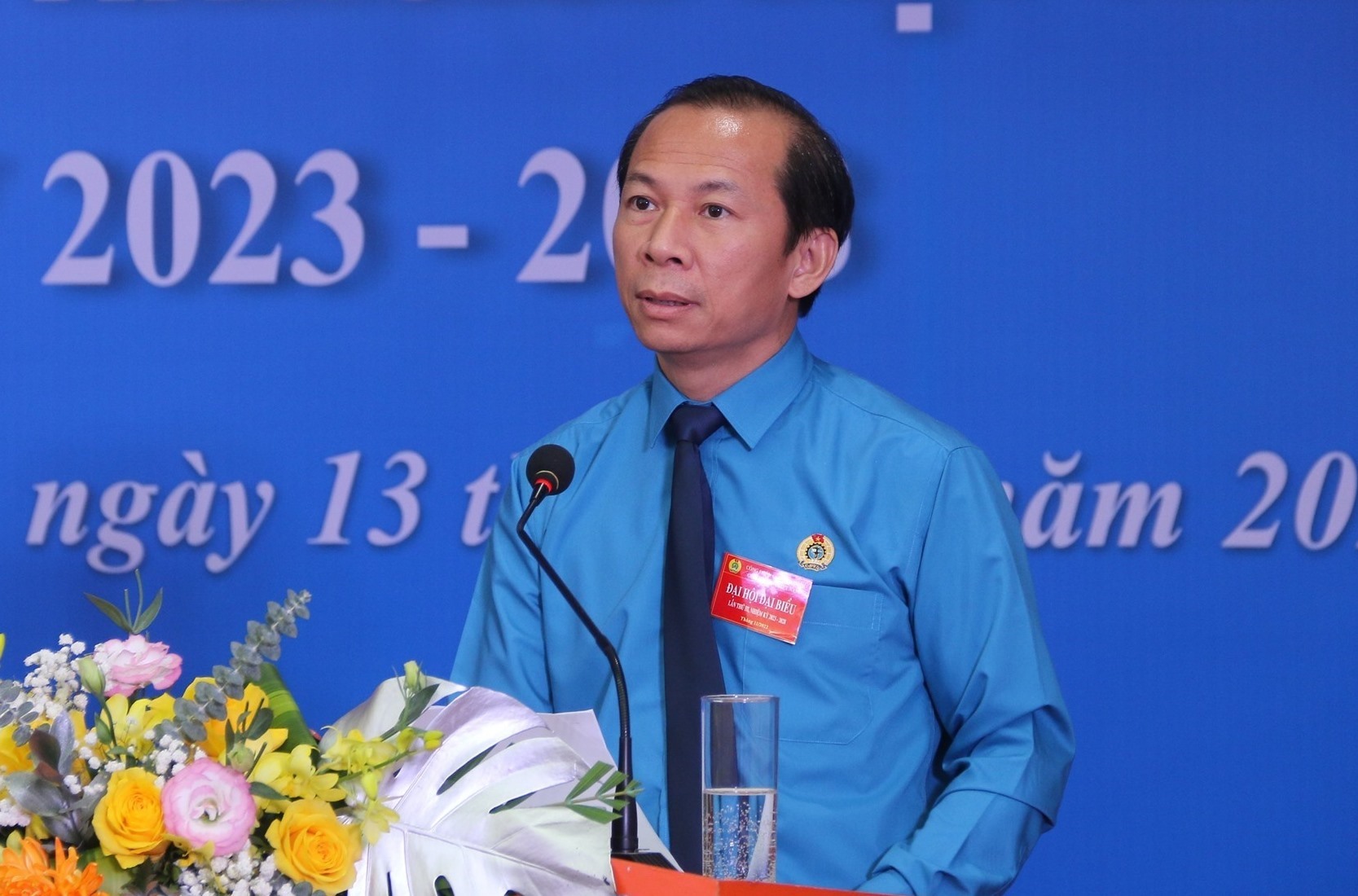 Ông Võ Mạnh Sơn - Chủ tịch LĐLĐ tỉnh Thanh Hóa. Ảnh: Quách Du