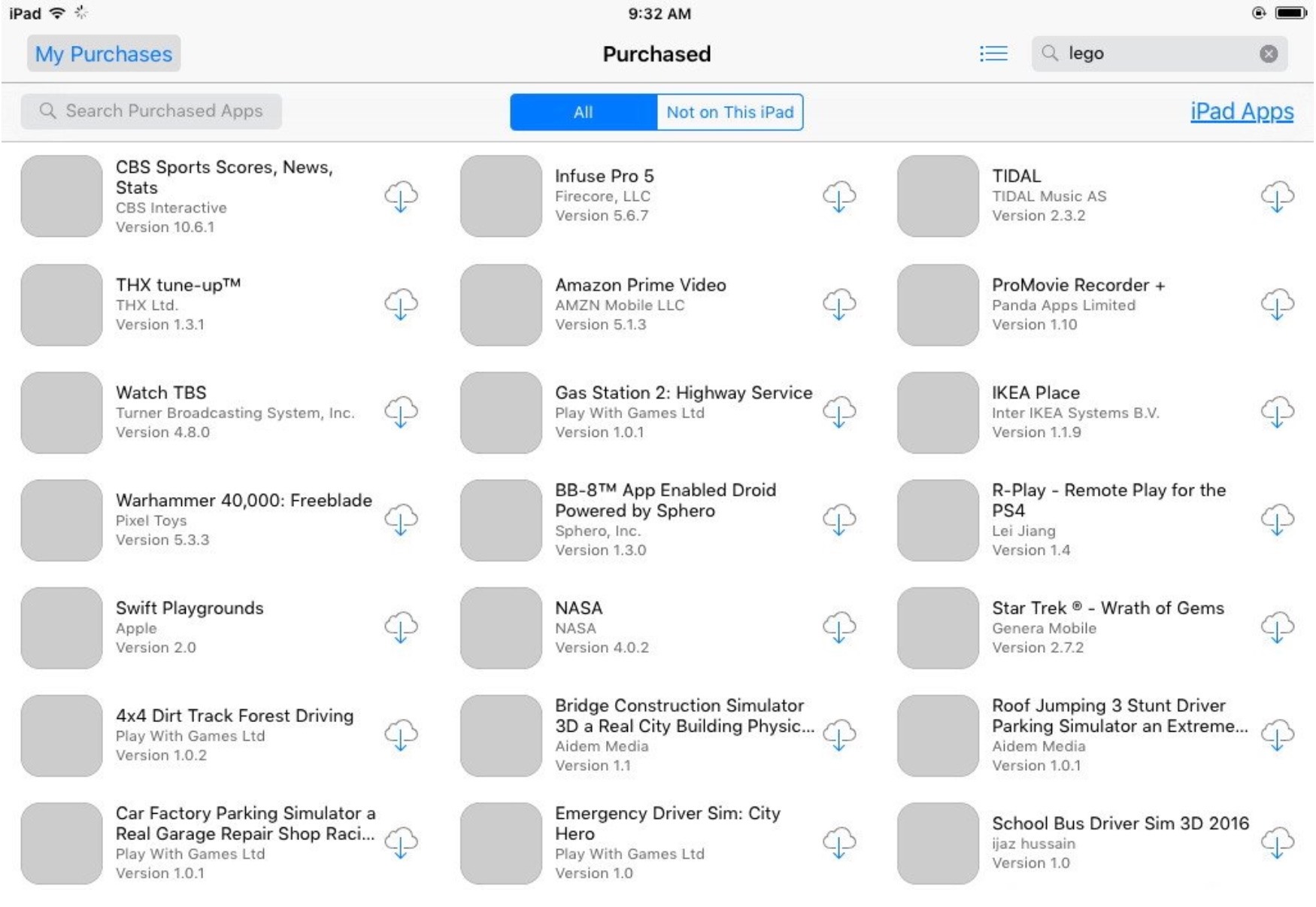 Các ứng dụng từng được cài đặt sẽ hiển thị trong mục “Đã mua” trên App Store. Ảnh: Apple Insider