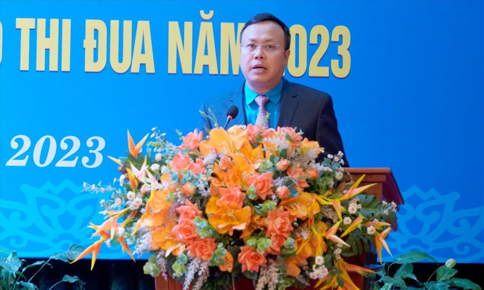 Chủ tịch Liên đoàn Lao động Thành phố Phạm Quang Thanh. Ảnh: Ngọc Ánh